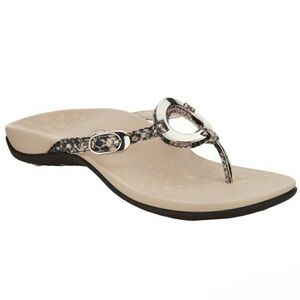 VIONIC • Karina Thong Sandal Natural Snake Print Size 9‎